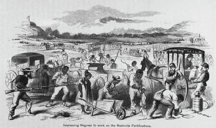 Framed Print : Impressing Negroes To Work Framed Print : Impressing Negroes To Work