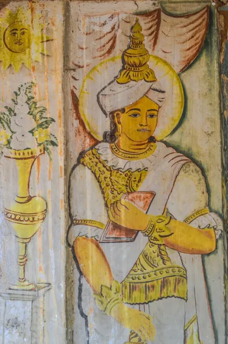 Framed Print : The impressive wall mural Ancient painting
