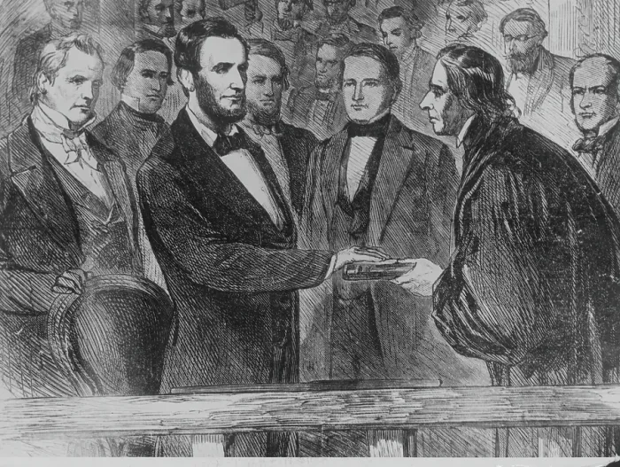 Framed Print : Inauguration Of Abraham Lincoln Framed Print : Inauguration Of Abraham Lincoln