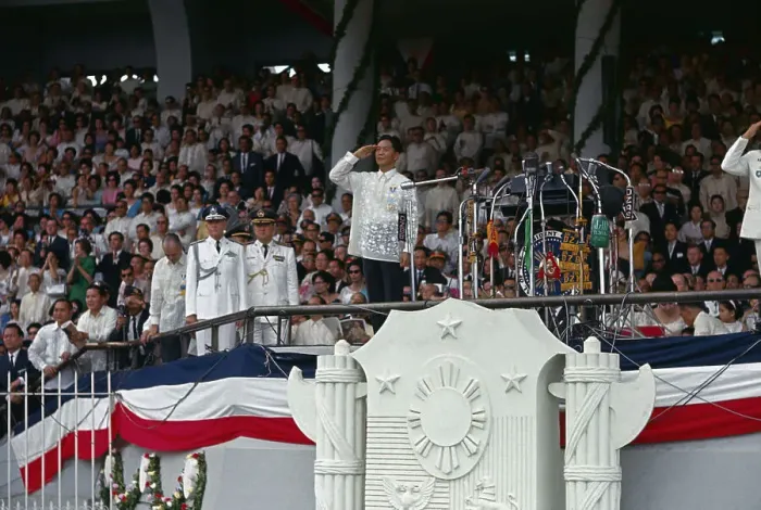 Framed Print : Inauguration Ceremony of Ferdinand Marcos Framed Print : Inauguration Ceremony of Ferdinand Marcos