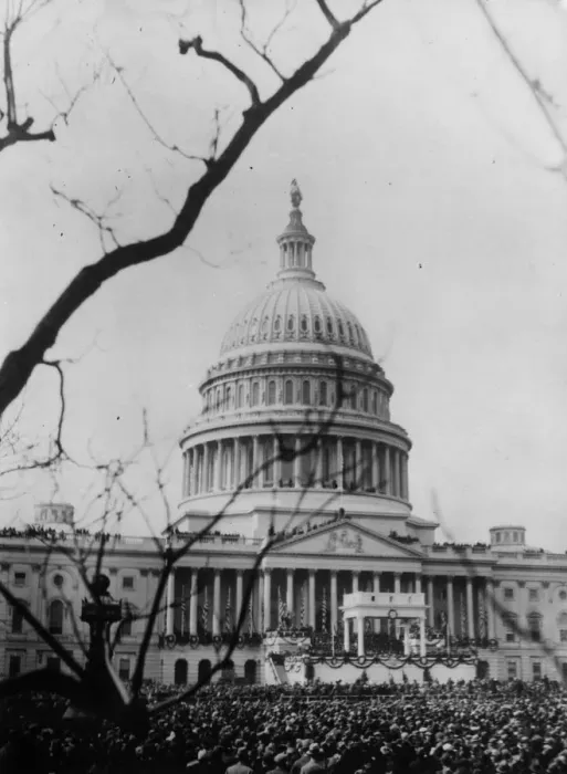 Framed Print : Inauguration Crowd