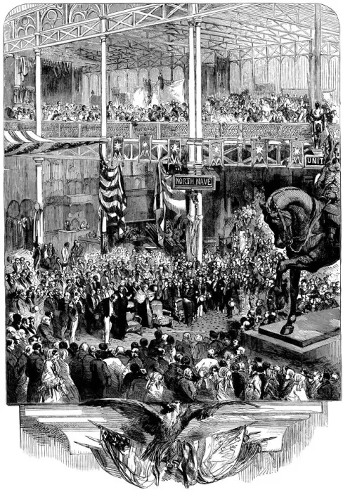 Framed Print : Inauguration of the New York Crystal Palace, Illustrated London News Framed Print : Inauguration of the New York Crystal Palace, Illustrated London News