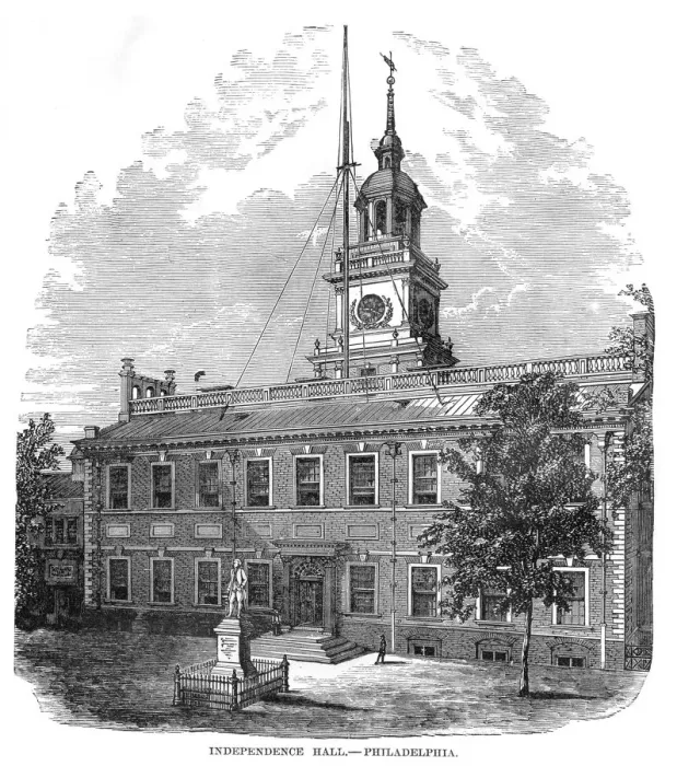 Framed Print : Independence hall Philadelphia 1881 Framed Print : Independence hall Philadelphia 1881