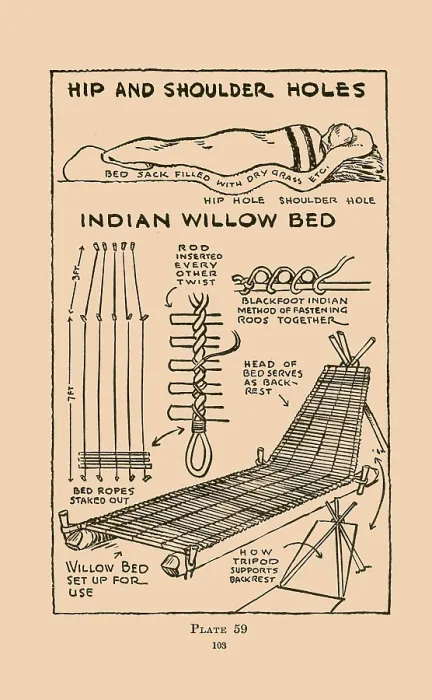 Framed Print : India Willow Bed Framed Print : India Willow Bed