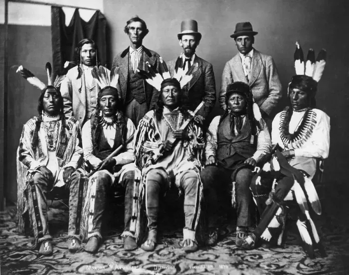 Framed Print : Indian Delegation to Washington