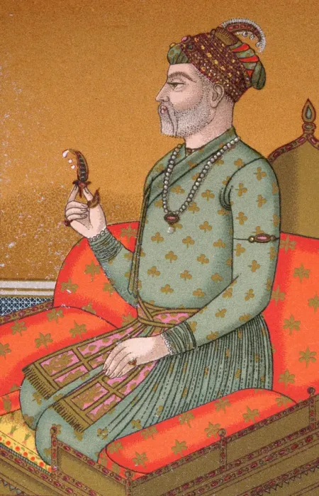 Framed Print : Indian man of the court of the Mughal emperor