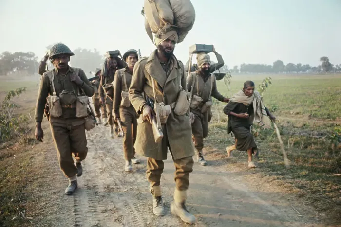 Framed Print : Indian Soldiers Marching