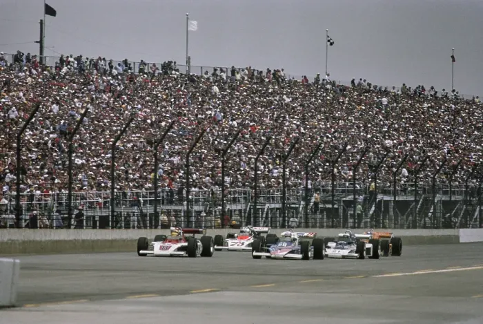 Framed Print : Indianapolis 500 Cars On Track, 1978 Framed Print : Indianapolis 500 Cars On Track, 1978