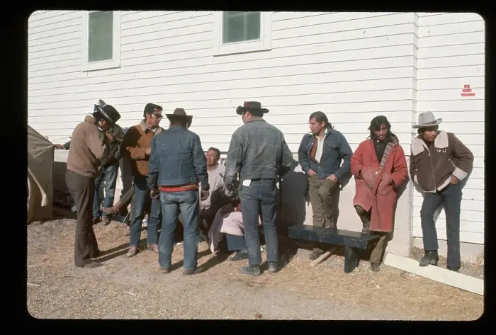 Framed Print : Indians on Guard at Wounded Knee Framed Print : Indians on Guard at Wounded Knee