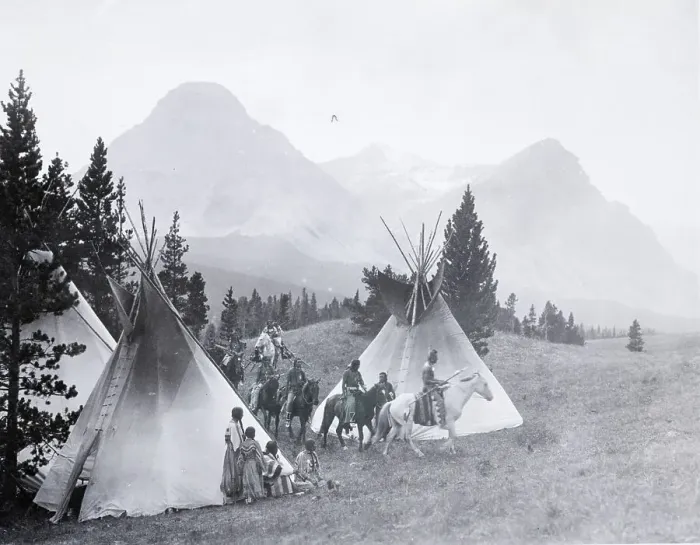 Framed Print : Indians About To Leave For The Hunt Framed Print : Indians About To Leave For The Hunt