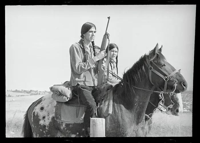 Framed Print : Indians Patrolling the Area Framed Print : Indians Patrolling the Area