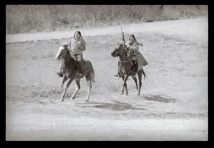 Framed Print : Indians Riding at Wounded Knee Framed Print : Indians Riding at Wounded Knee