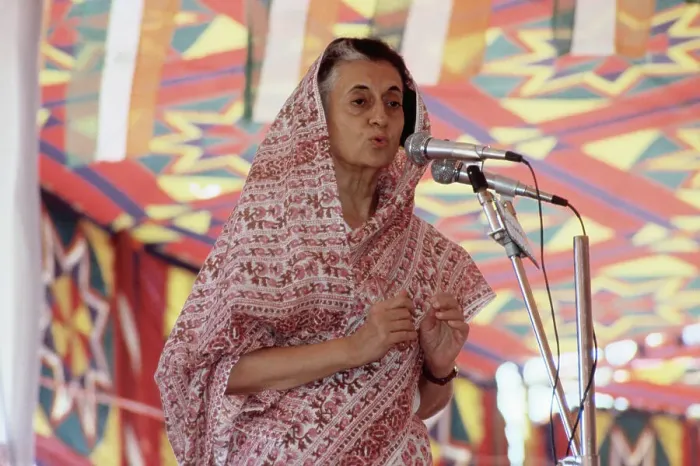 Framed Print : Indira Gandhi Speaking During Her Visit Framed Print : Indira Gandhi Speaking During Her Visit