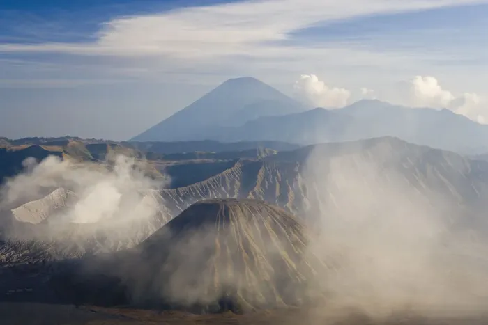 Framed Print : Indonesia, Java, Bromo Volcano, Bromo-Tengger-Semeru National Park