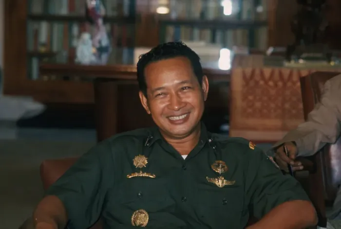 Framed Print : Indonesian Official Smiling for Camera Framed Print : Indonesian Official Smiling for Camera