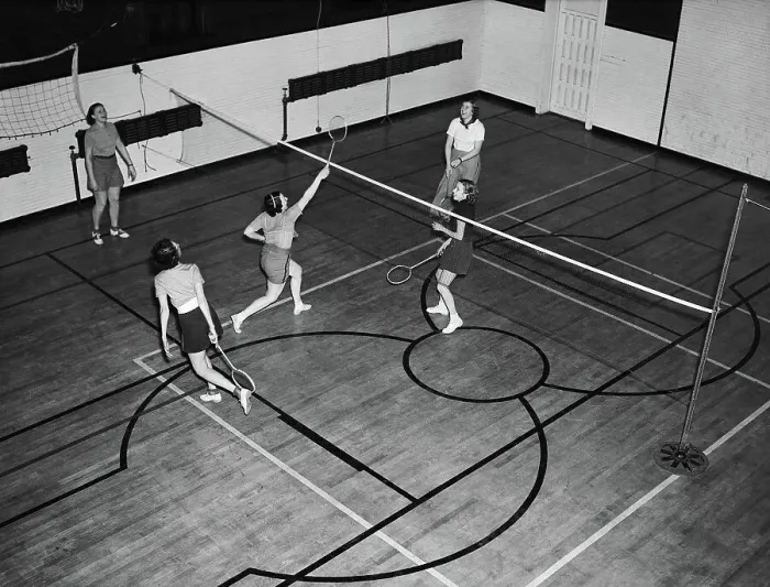 Framed Print : Indoor Badminton Game Framed Print : Indoor Badminton Game