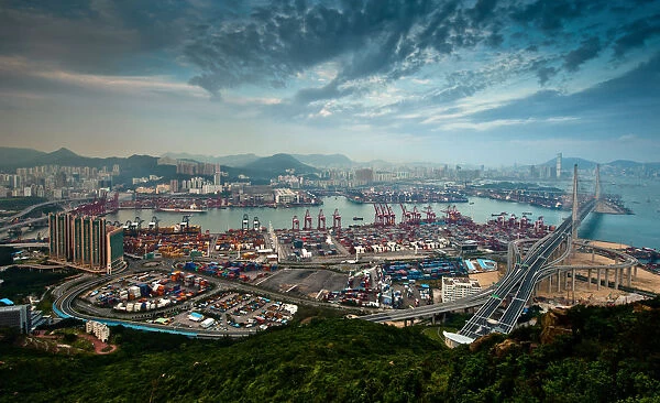 Industrial area of Hong Kong