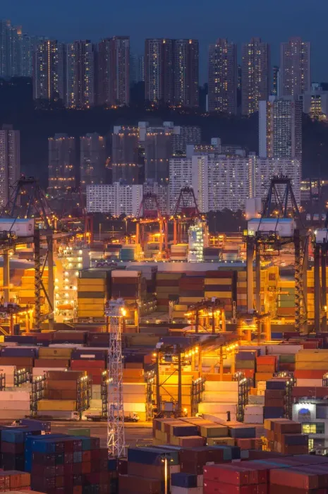 Framed Print : Industrial area at Stonecutter island, Hong Kong Framed Print : Industrial area at Stonecutter island, Hong Kong