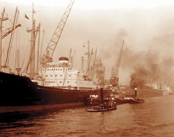 Framed Print : Industrial Ships Framed Print : Industrial Ships