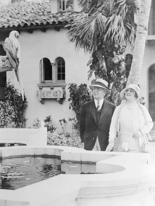 Framed Print : Industrialist John N. Willys and Wife Enjoying The Outdoors Framed Print : Industrialist John N. Willys and Wife Enjoying The Outdoors