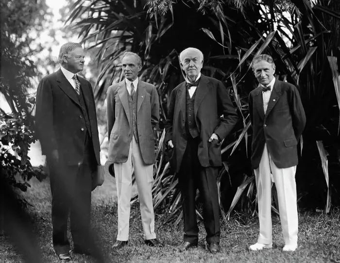Framed Print : Industrialists Attending Birthday of Thomas Edison Framed Print : Industrialists Attending Birthday of Thomas Edison