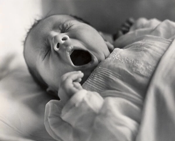Infant yawning