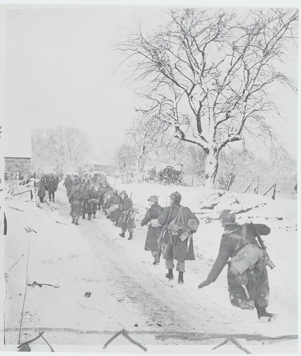 Framed Print : US Infantry Advance Through Belgium Framed Print : US Infantry Advance Through Belgium
