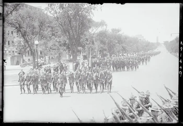 Framed Print : Infantry Regiments March in Brooklyn Framed Print : Infantry Regiments March in Brooklyn