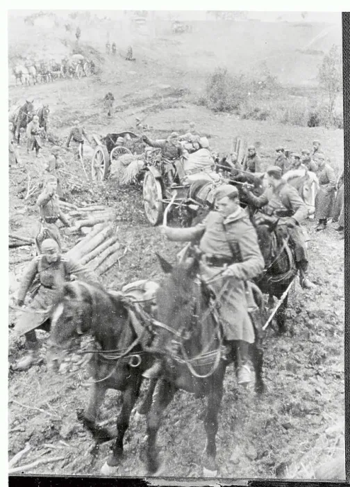 Framed Print : Infantrymen on Horseback Trudging over Landscape Framed Print : Infantrymen on Horseback Trudging over Landscape