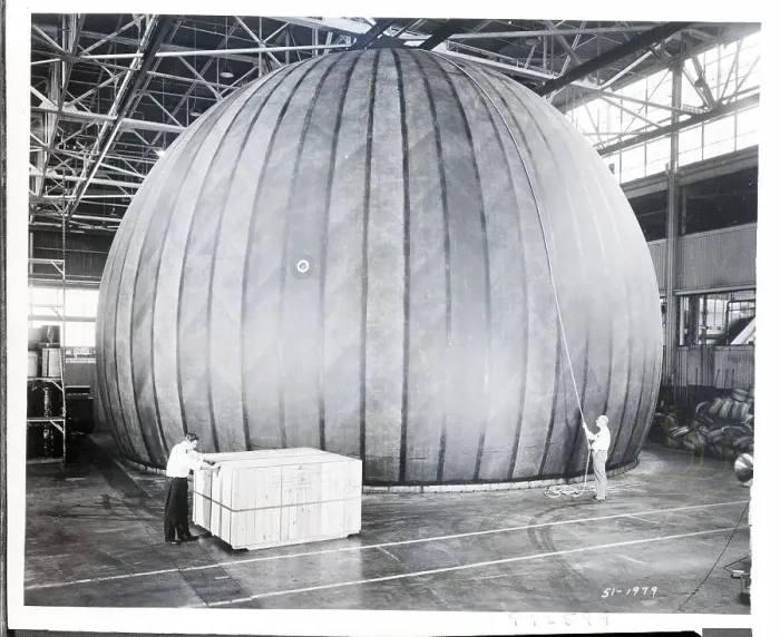 Framed Print : Inflated Radome with Shipping Crate Framed Print : Inflated Radome with Shipping Crate