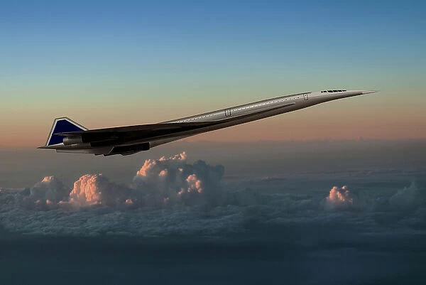 Inflight view of the proposed Lockheed SST L-2000-7 (Supersonic Transport). This SST design was never built as, the United States SST competition was canceled by Congress in 1971