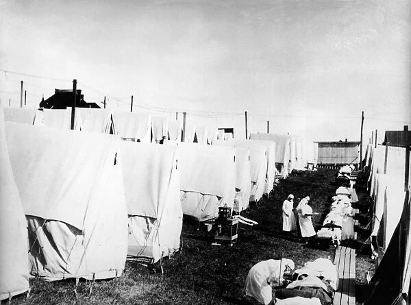 Influenza Epidemic Tent Hospital Camp