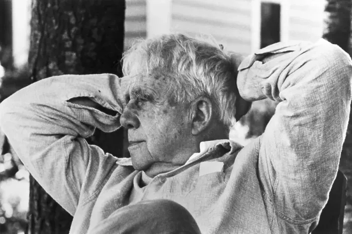Framed Print : Informal Portrait Of Poet Robert Frost Framed Print : Informal Portrait Of Poet Robert Frost