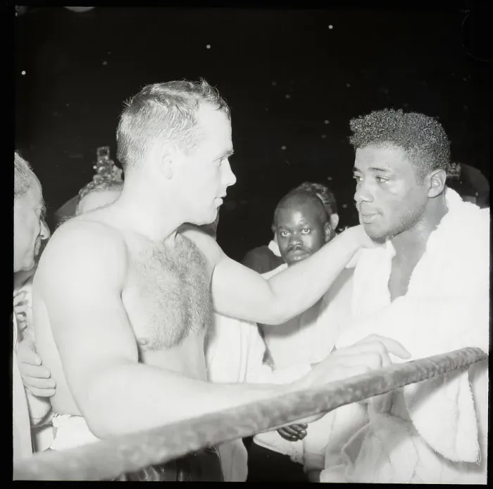 Framed Print : Ingemar Johansson Consoles Floyd Patterson Framed Print : Ingemar Johansson Consoles Floyd Patterson