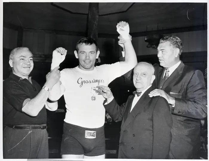 Framed Print : Ingemar Johansson, Jack Dempsey, Barney Ross and Nat Fleischer Framed Print : Ingemar Johansson, Jack Dempsey, Barney Ross and Nat Fleischer