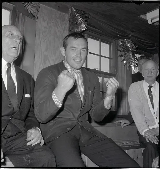 Framed Print : Ingemar Johansson Seated with Fists Clenched Framed Print : Ingemar Johansson Seated with Fists Clenched