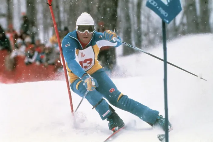 Framed Print : Ingemar Stenmark Skiing Downhill Framed Print : Ingemar Stenmark Skiing Downhill