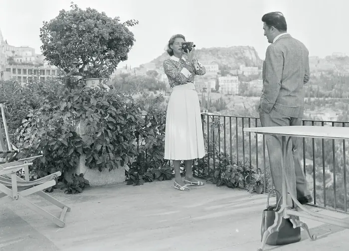 Framed Print : Ingrid Bergman Filming Federico Fellini Framed Print : Ingrid Bergman Filming Federico Fellini