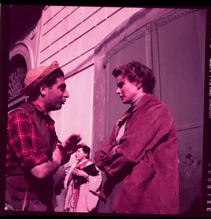Framed Print : Ingrid Bergman on Movie Set Framed Print : Ingrid Bergman on Movie Set