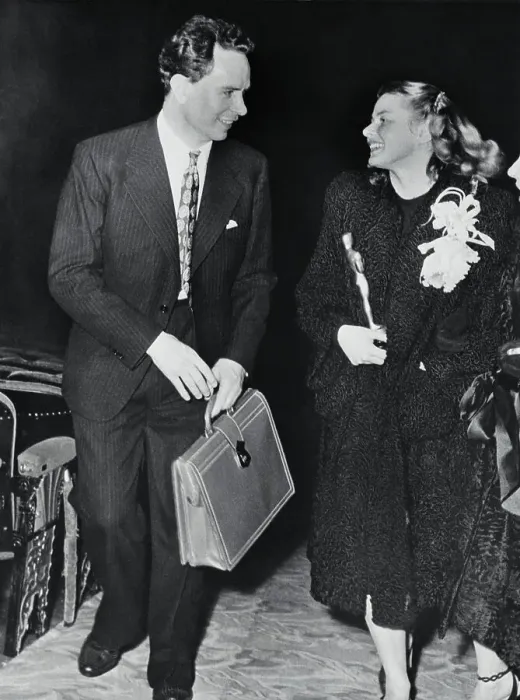 Framed Print : Ingrid Bergman and Peter Lindstrom Leaving Theater Framed Print : Ingrid Bergman and Peter Lindstrom Leaving Theater