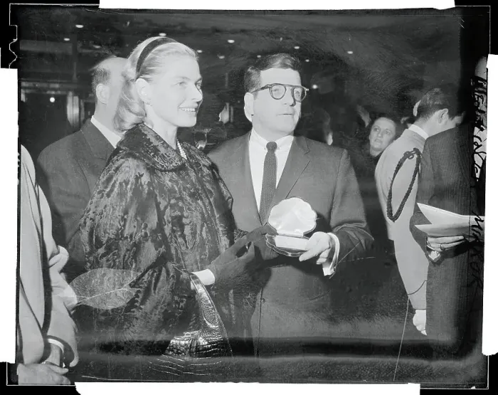 Framed Print : Ingrid Bergman Receiving a Roxy Theater Lifetime Pass Framed Print : Ingrid Bergman Receiving a Roxy Theater Lifetime Pass