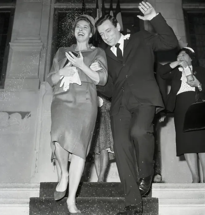 Framed Print : Ingrid Bergman and Yves Montand Framed Print : Ingrid Bergman and Yves Montand
