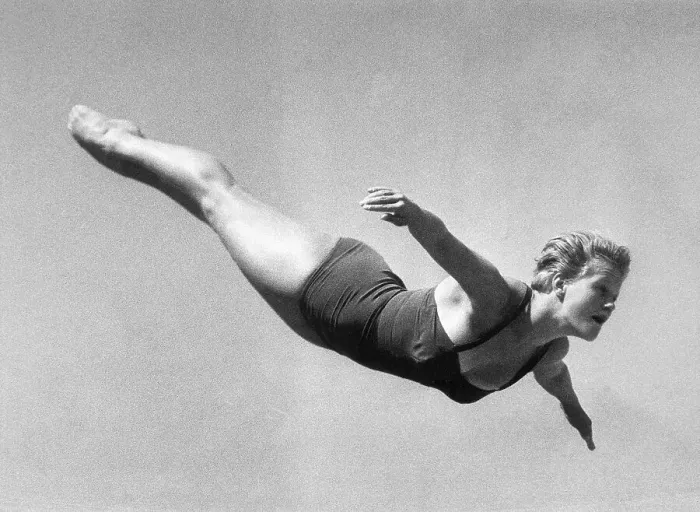 Framed Print : Ingrid Kramer Diving Framed Print : Ingrid Kramer Diving