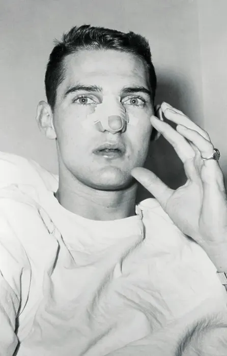 Framed Print : Injured All American Football Player Jerry West Framed Print : Injured All American Football Player Jerry West