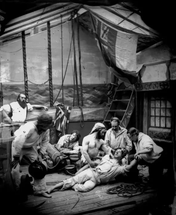 Framed Print : Injured Sailor