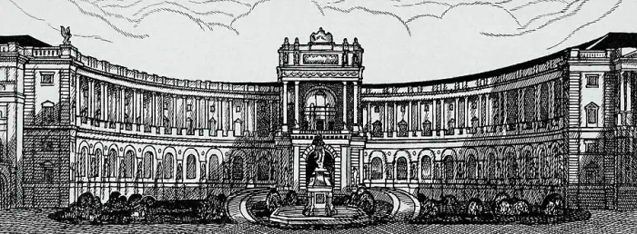 Framed Print : Ink Drawing of the Hofburg Palace Framed Print : Ink Drawing of the Hofburg Palace