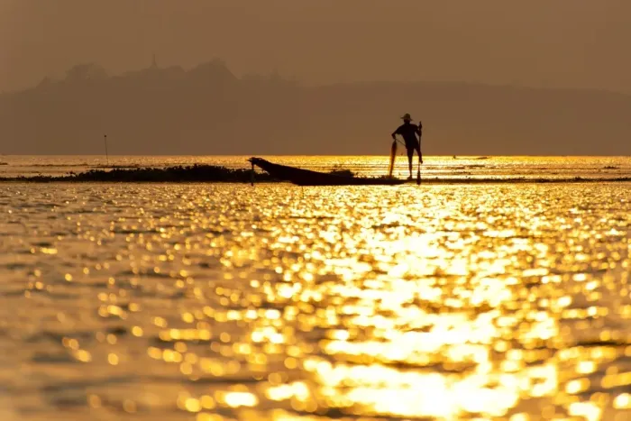 Framed Print : Inle Lake Fisherman