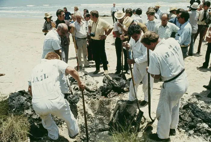 Framed Print : Inmates Digging at Crime Scene Framed Print : Inmates Digging at Crime Scene