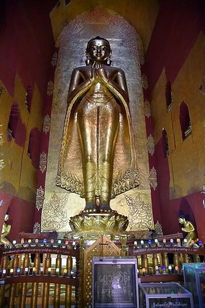 Inside Ananda Phaya Bagan Buddhist Temple Unesco Myanmar