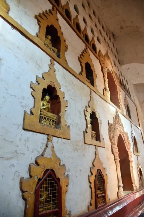 Framed Print : Inside Ananda Phaya Bagan Buddhist Temple Unesco Myanmar